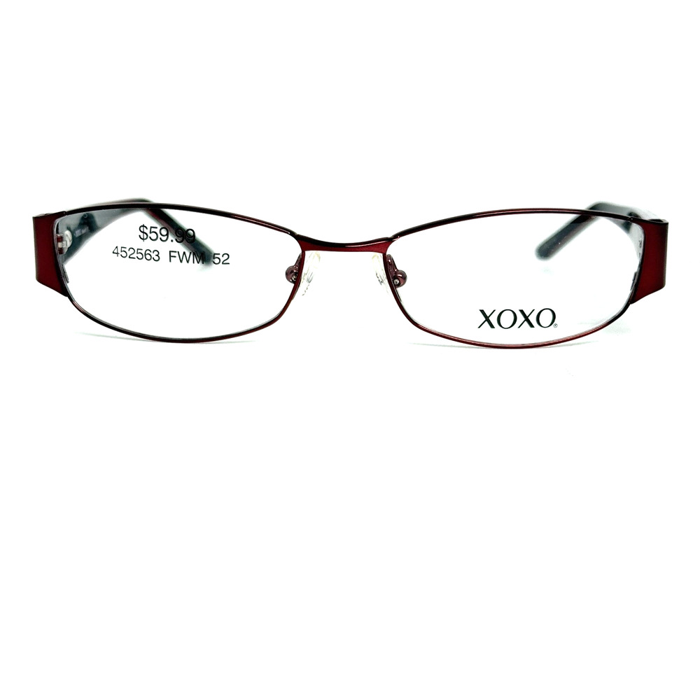 XOXO Smooch Eyeglasses Frame Women's Wine Metal‎ Full Rim 52-16-135 H19285